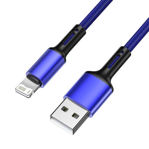 Cble Usb Pour Recharge Rapide Et Transfert De Donnes,Cordon De Chargeur Pour Iphone 13 12 11 Pro Max 5 6 S 7 8 Plus Se Et Apple Ipad 1m 2m 3m - Type Bleu-1,5m