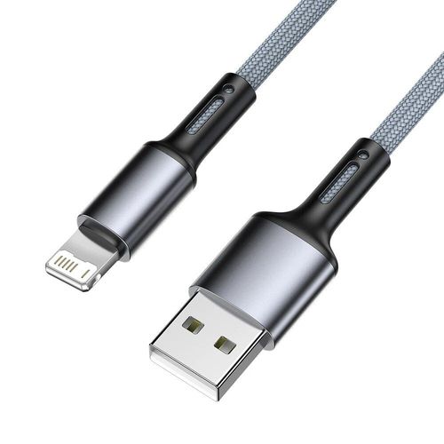 Cble Usb Pour Recharge Rapide Et Transfert De Donnes,Cordon De Chargeur Pour Iphone 13 12 11 Pro Max 5 6 S 7 8 Plus Se Et Apple Ipad 1m 2m 3m - Type Silver Gray-0.25m