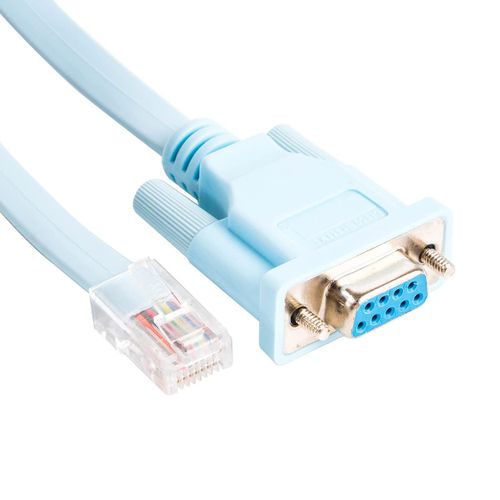Cble USB RS232 vers RJ45 pour routeur de cabine Cisco Huawei etc. (RJ45 DB9 bleu)