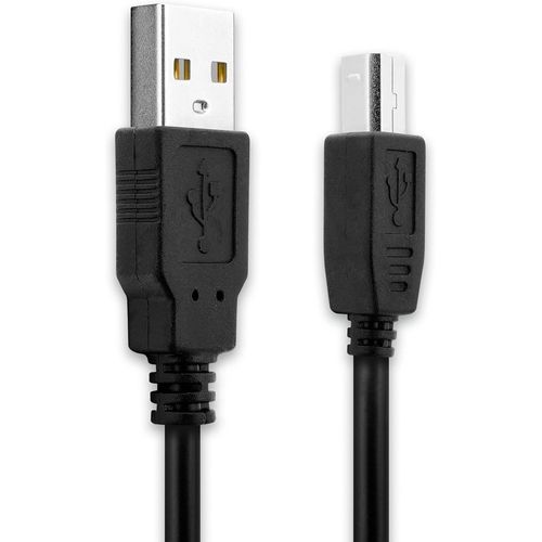 Cble USB tlcommande Data et Charge de 3m Compatible avec Rode NT-USB/Podcaster USB A Standard USB vers USB B 2.0 Noir Fil en PVC donnes