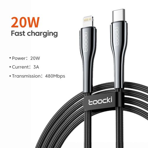 Cble Usb Type-C 20w Pd Pour Recharge Rapide, Cordon De Chargeur Vers Lightning, Pour Iphone 14/13/12/Pro/Max, Macbook/Ipad Pro