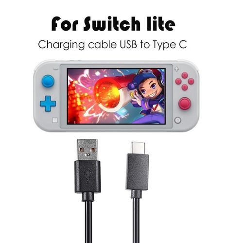 Cble Usb Type-C 2a Pour Recharge Rapide, 1m, Accessoire De Chargeur Pour Console De Jeu Nintendo Switch Lite Et Mini