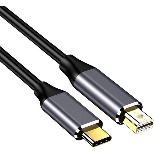 Cble USB Type-C Mle vers Mini DisplayPort, 4K 60Hz 1,8 m Cble de Conversion Vido USB C vers Mini DP Soutien Le Mode de Mise en Miroir D'cran et Le Mode D'extension