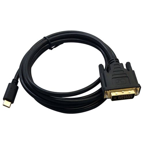 Cble USB TYPE C Vers DVI Adaptateur USB Type C Vers DVI 24+1 4K 30Hz (6FT/1.8M) pour 3 pour 2017/2016 Pro