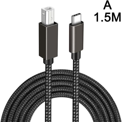 Cble USB type-c vers USB 2.0 B, Port carr, pour imprimer des donnes, pour ordinateur portable, V8R6