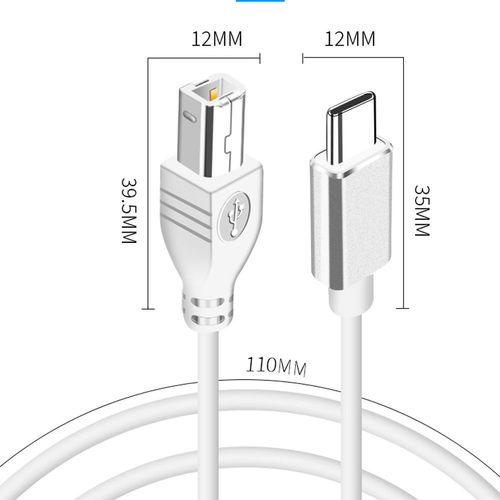 Cble USB type-c vers USB B 2022, cordon d'interface pour Instrument de musique lectronique, contrleur de clavier Midi