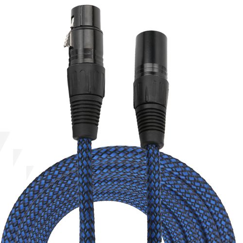 Cable Xlr Male Vers Femelle, Fil De Resistance Extensible Pour Melangeur De Frequence Dmx, Lampe De Scene, Son Xlr Male Vers Femelle 10 M / 32,8 Pi
