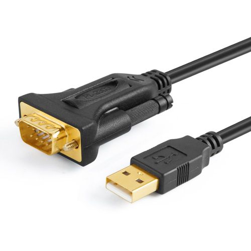 CableCreation Cble USB vers RS232 mle DB9 Adaptateur de port srie COM Puce pl2303 Prend en charge Windows 10 8.1 8 7 Vista XP Mac OS, 3 m - Noir