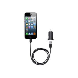 Belkin Car Charger + Lightning ChargeSync Cable - Adaptateur allume-cigare  (voiture) - 10 Watt - 2.1 A (USB (alimentation uniquement), Lightning) -  noir - pour Apple iPad/iPhone/iPod (Lightning)