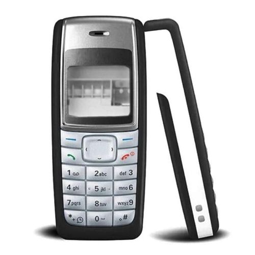 Cache Complet Boitier Pour Nokia 1110/1112-Noir Coque De Remplacement Noir