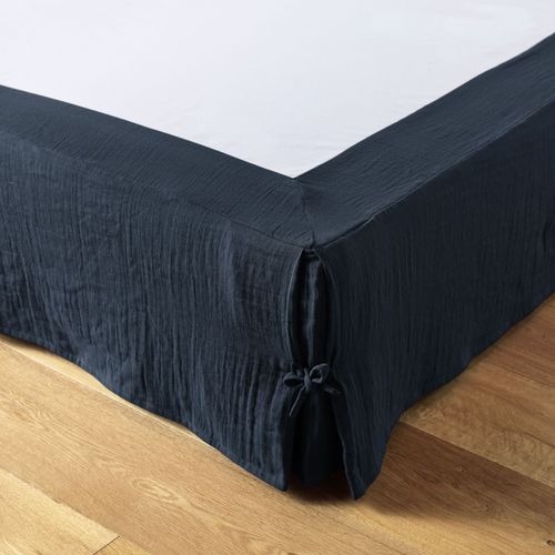 Cache Sommier 140x190 Cm Gaze De Coton Gaa Minuit