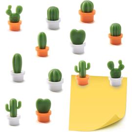 Cactus Aimant Frigo,12pcs Plantes Succulentes Mignonnes Aimants
