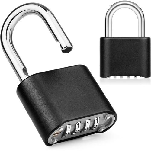 Cadenas  Code, 1 Cadenas  Combinaison  4 Chiffres, Cadenas  Code Extrieur En Alliage De Zinc, Diamtre 8 Mm, Cadenas Robuste Pour Casier De Porte, cole, Clture Et Jardin