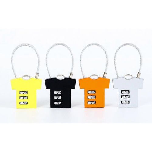 Cadenas  Code Numrique 4 Pices Cadenas De Valise Avion Petit Cadenas  Code Cadenas  Code Cadenas De Couleur De Casier Universitaire Cadenas De Forme De T-Shirt Pour Valise De Bagage Panni