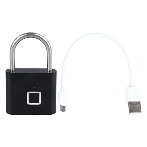 Cadenas A Empreinte Digitale Haute Securite, Deverrouillage Rapide, Etanche, Longue Duree, Intelligent, Compatible Avec Tuya, Bluetooth, Pour La Maison, Noir