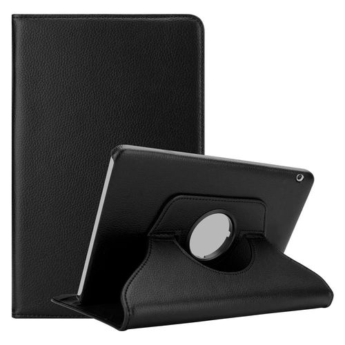 Cadorabo Housse Pour Tablette Compatible Avec Huawei Mediapad T3 10 (9.6 Zoll) En Noir Sureau - tui De Protection Sans Auto Wake Up Avec Fonction De Support Et Fermeture Par Bande lastique
