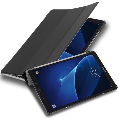 Cadorabo Housse Pour Tablette Compatible Avec Samsung Galaxy Tab A 2016 (10.1 Zoll) En Noir Satin - tui De Protection Ultrafin Avec Auto Wake Up Et Fonction De Support