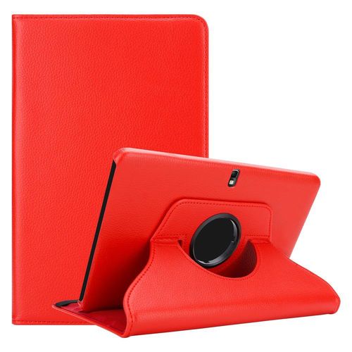 Cadorabo Housse Pour Tablette Samsung Galaxy Note 10.1 2014 / Tab Pro 10.1 En Rouge Pavot - tui De Protection Sans Auto Wake Up Avec Fonction De Support Et Fermeture Par Bande lastique