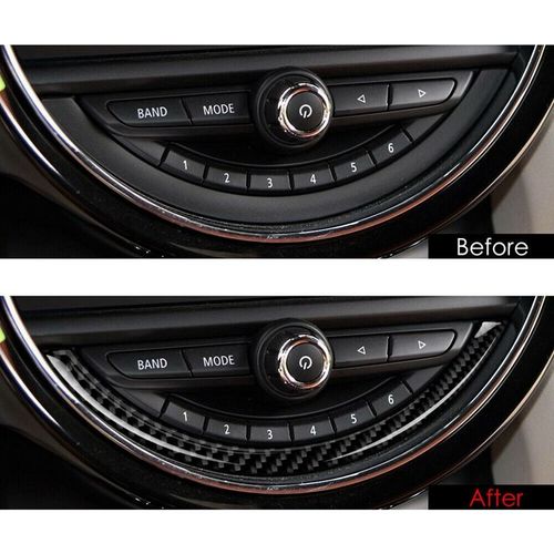 Cadre'cran De Navigation En Fibre De Carbone Vritable Pour Console Mini Cooper F55 F56