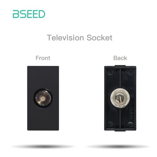 Cadre En Verre,Standard Ue,Capteur Pir,Interrupteurs,Module,Prises Murales,Fonction De Bricolage,Base De Variateur,Hdmi,Usb,Type-C,Pices - Type Tv Black