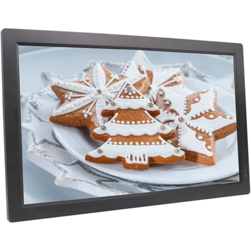 Cadre Photo Numrique Carrousel Entirement Automatique De 24 Pouces, cran Hd Ips, Lecteur Vido D'Album Photo lectronique, Avec Support Mural, Wifi En Option(Black,With Wifi)
