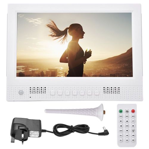 Cadre Photo Numerique Electronique 10 Pouces, Induction, Resolution 1024 X 600, Prise En Charge De La Lecture Video, Lecture D'images, Reveil, Calendrier, Minuterie, 110-240 V (Blanc, Royaume-Uni)