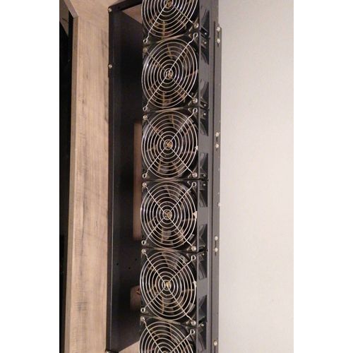 Cadre Rig Mining Support 8 Gpu Avec 6 Ventilateurs Et Rgulateur