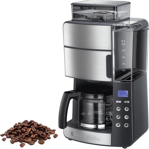 Cafetire  Grain [Programmable,Technologie WhirlTech-extraction & arme optimaux] Grind&Brew (10 tasses,verseuse en verre 1,25L, moulin  grains intgr) Machine  caf filtre 25610-56