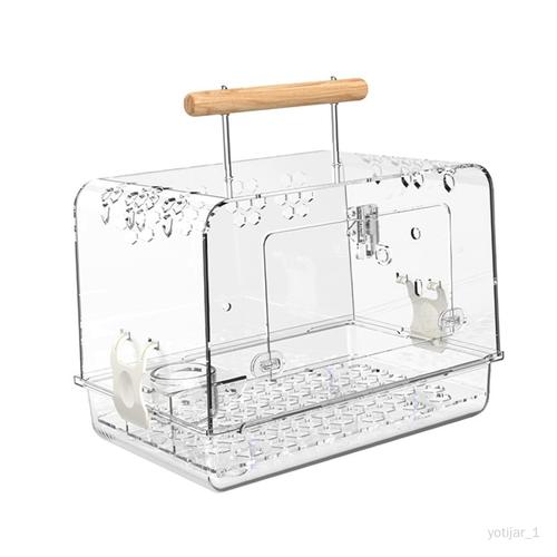 Cage  Oiseaux En Acrylique, Cage  Hamster Portable Pour Cage  Oiseaux