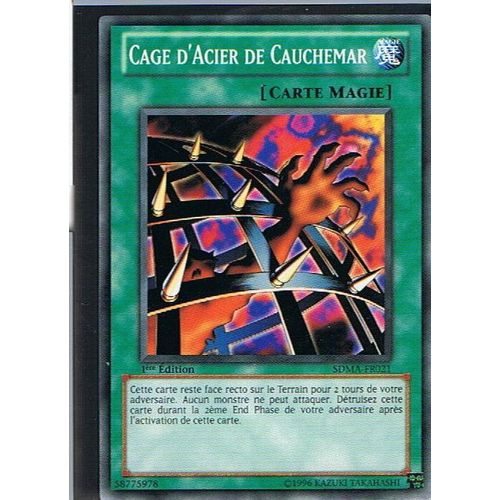 Cage D'acier De Cauchemar Yu Gi Oh C Sdma-Fr021