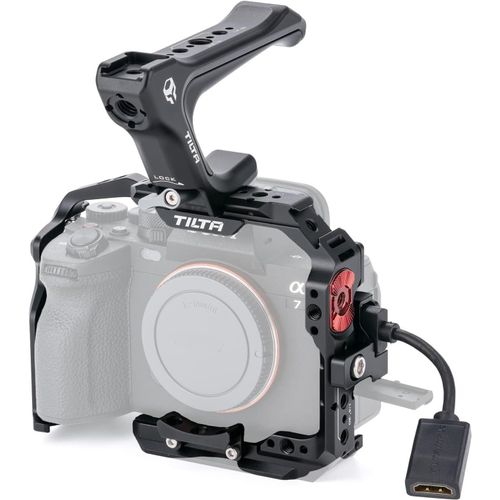 Cage De Camra Complte Compatible Avec Sony A7 Iv Basic Kit De Montage Vido Film Rig, Avec Poigne Suprieure Otan Noir Ta-T30-A-B[Gop6253834]