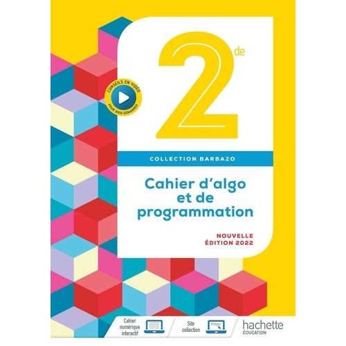 Cahier D'algo Et De Programmation 2de    Format Beau livre 