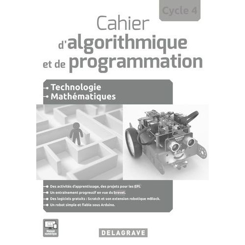 Cahier D'algorithmique Et De Programmation Cycle 4 - Livre Du Professeur    Format Broch 