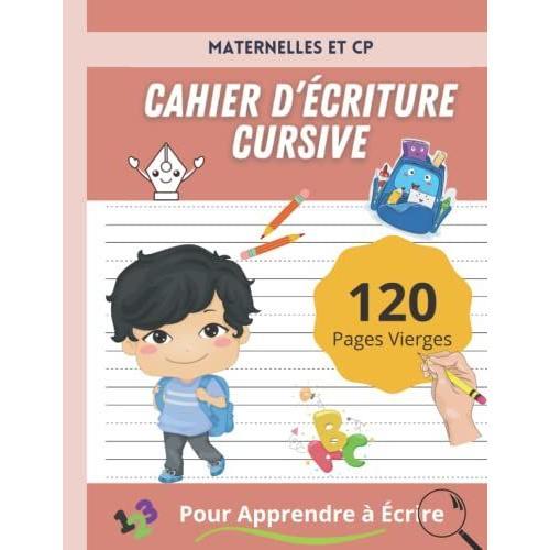 Cahier Décriture Cursive Pour Enfants Maternelles And Cp Apprendre à écrire Les Lettres De L 7298