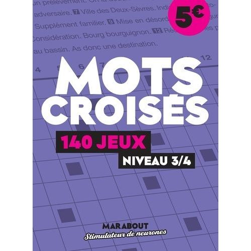 Cahier De Jeux Mots Croiss    Format Beau livre 