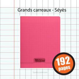 Cahier - 24x32(Cm) - Grands Carreaux - 192 Pages - Couverture En