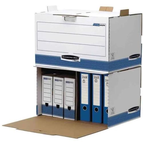 Caisse D'archivage R-Kive Prima - Fellowes - Blanc - Format A4 - Empilable