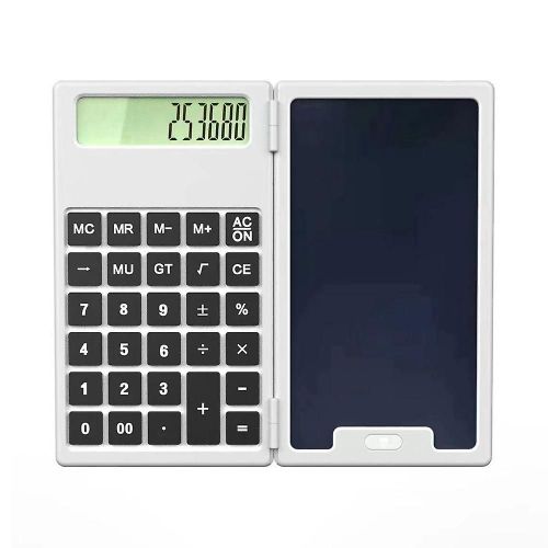 Calculatrice Avec Tableau Dcriture 12 Chiffres cran Lcd Calculatrice De Bureau Calculatrice Portable Pour Le Bureau, Lcole Et La Maison A