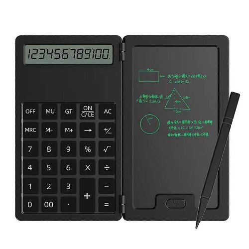 Calculatrice Avec Tableau Dcriture 12 Chiffres Lcd Affichage Calculatrice De Bureau Calculatrice Portable Pour Offi