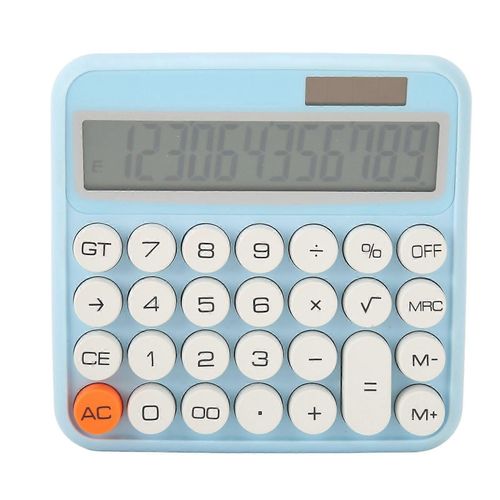Calculatrice De Bureau  12 Chiffres Avec Grand cran Lcd Calculatrice Mcanique  Arrt Automatique  Double Alimentation Pour Les coles De Bureau