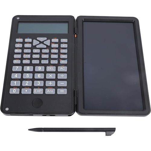 Calculatrice Scientifique Avec Bloc-Notes,Grand cran  12 Chiffres  2 Lignes,Calculatrice Mathmatique Avec Tablette D'criture Lcd De 6 Et Stylet,Pour L'cole,Le Bureau
