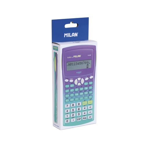 Calculatrice Scientifique - Collge Et Lyce - 240 Fonctions - Violet/Vert - Milan