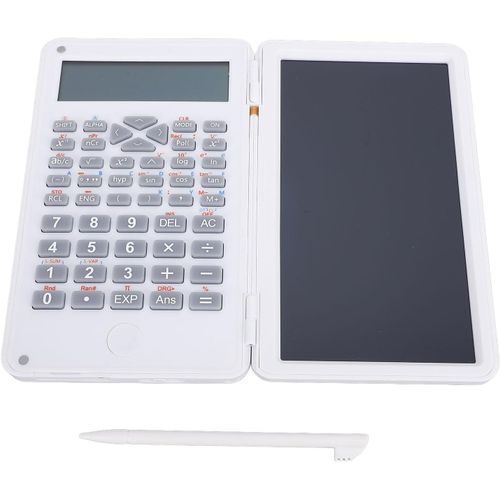 Calculatrice Scientifique De Bureau,Calculatrice Pliable,Affichage 2 Lignes Avec Tablette D'criture Lcd De 6 Pouces,Bloc-Notes De Calculatrice Scientifique Portable Pour La.[V33]