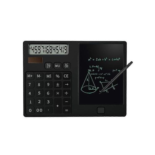 Calculatrices, Calculatrice De Bureau De Poche  Affichage 12 Chiffres Avec Pav D'criture Effaable Pour tudiants Et coles