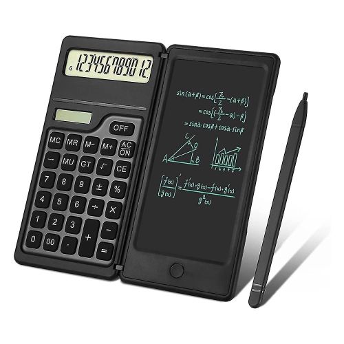 Calculatrices, Calculatrices De Bureau  Fonction Standard  12 Chiffres Avec Tablette Dcriture, nergie Solaire Et Batterie Double Alimentation
