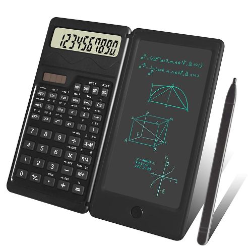 Calculatrices Scientifiques, Calculatrice De Bureau  cran Lcd  12 Chiffres Avec Bloc-Notes, Solaire Et Batterie