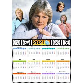 Calendrier Claude Francois 2023 Calendrier 2021 Fantaisie Claude François Ref : 24 | Rakuten