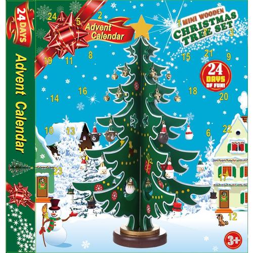 Calendrier De L'avent 2023,Sapin De Nol En Bois Pour Decorations Noel Table Cadeaux Enfants,Cadeaux De Nol Pour Les Enfants(B)