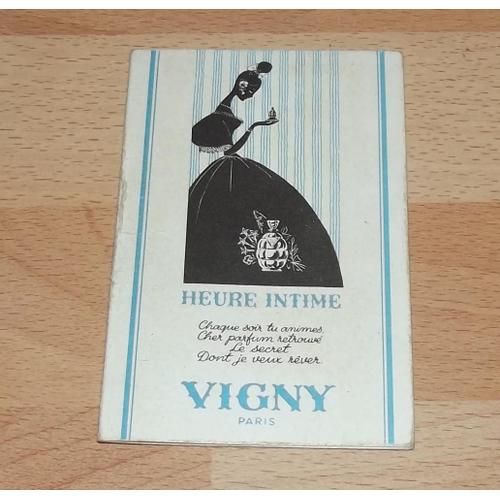 Calendrier De Sac Anne 1968 : Parfum Heure Intime Vigny Paris