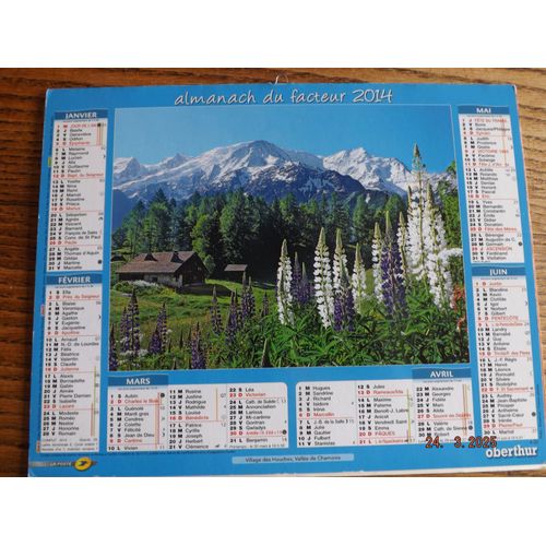 Calendrier Du Facteur 2014
